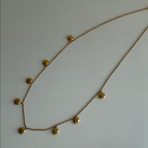 J. Crew Gold Long Locket Necklace